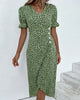Ivy | Kurzärmeliges Kleid mit Blumenmuster