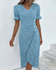 Ivy | Kurzärmeliges Kleid mit Blumenmuster