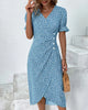Ivy | Kurzärmeliges Kleid mit Blumenmuster