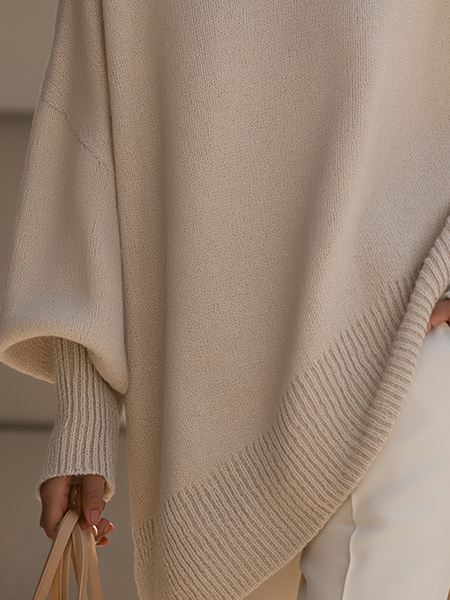 Ashlynn | Übergroßer Poncho-Pullover