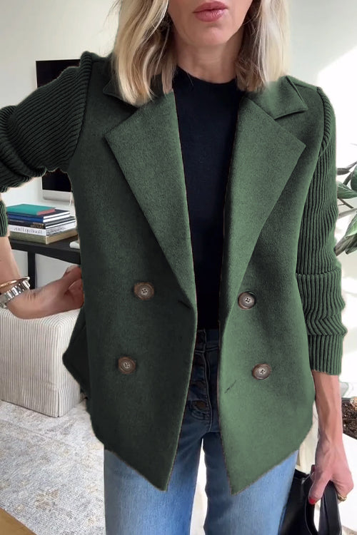 Sorelle | Eleganter Blazer mit Strickärmeln