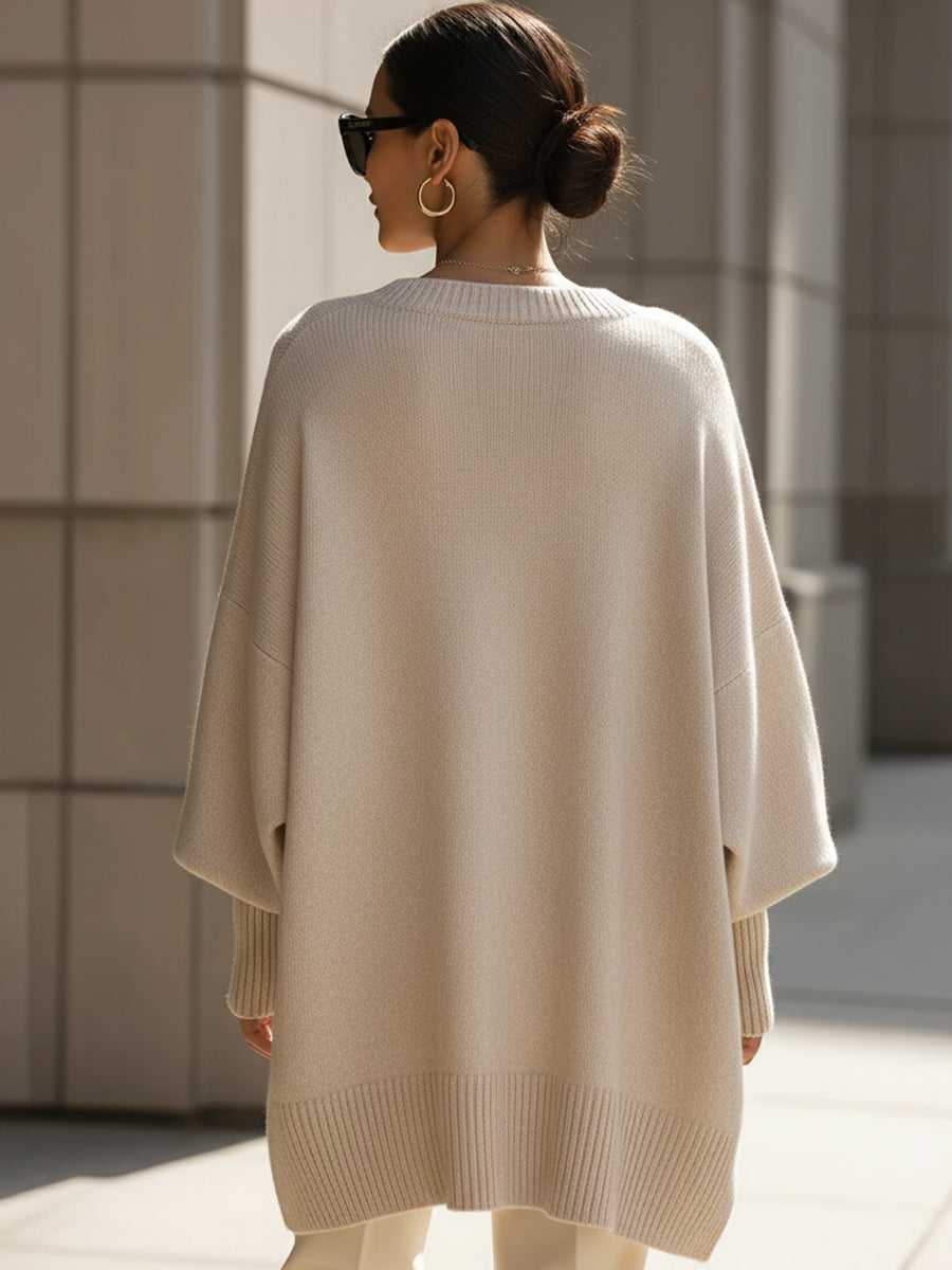 Ashlynn | Übergroßer Poncho-Pullover