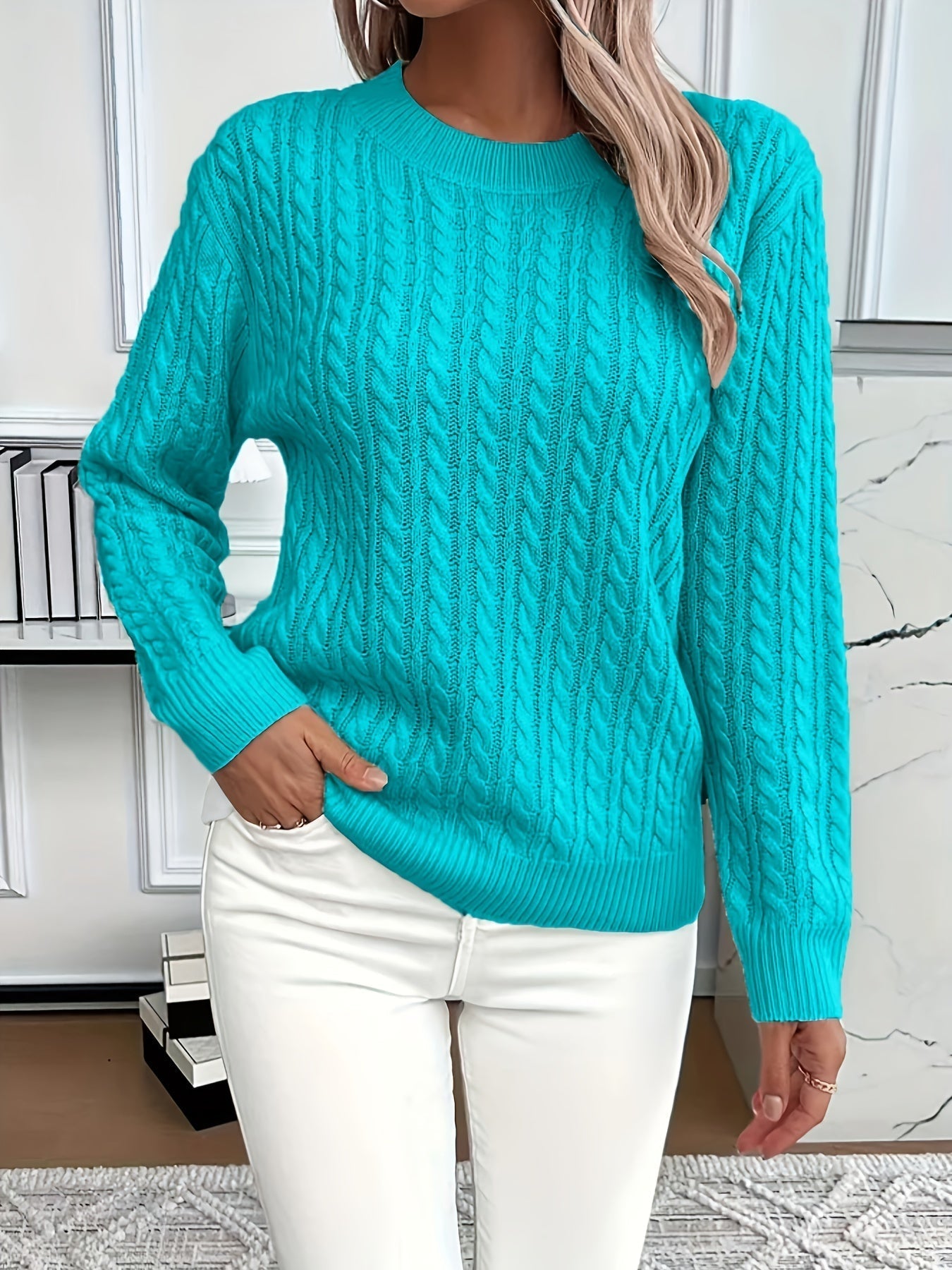 Landry | Damen Kabelgebreide Pullover