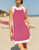 Kiersten | Sommer-Hot-Sale 50 % Rabatt💓Damen-Freizeit-Oberteile mit Farbblock-Design, ärmellos, passend zu Shorts mit Taschen