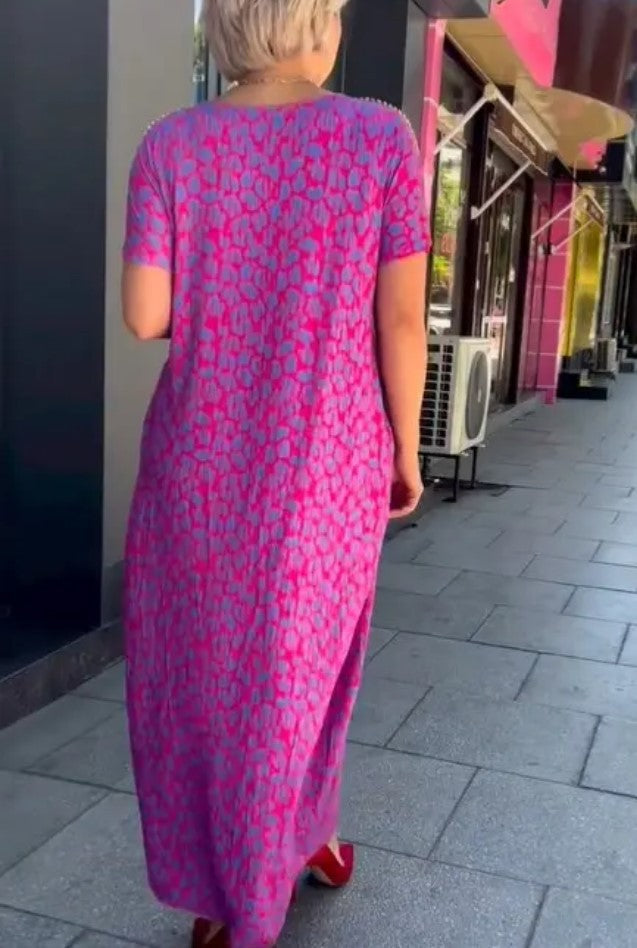 Alessia |  modisches Kleid mit Aufdruck in Plus Size