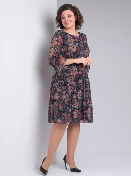 Roniesh | Neue Frühlingskleid mit Print für Damen