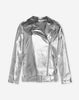 Steffi | Metallic Oversized Jacket - Silver