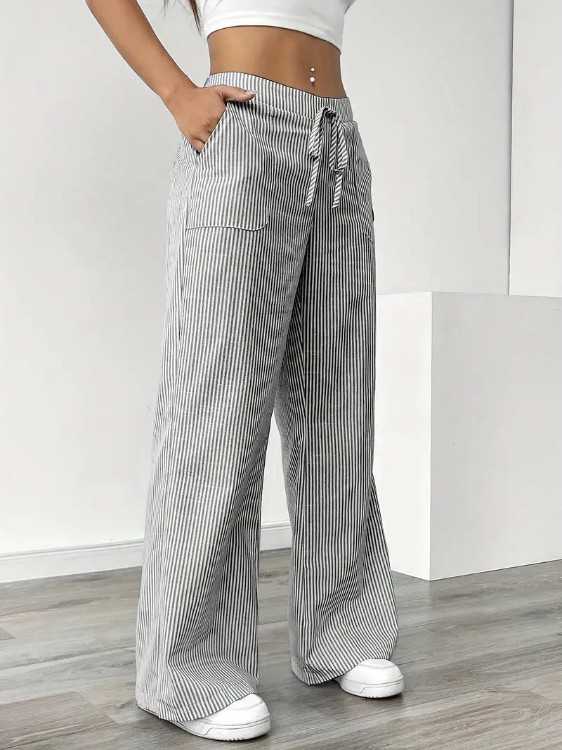 Charry | Elegante gestreifte Hose mit Taschen