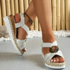 Brooks | Damen Ledersandalen mit Plateauabsatz