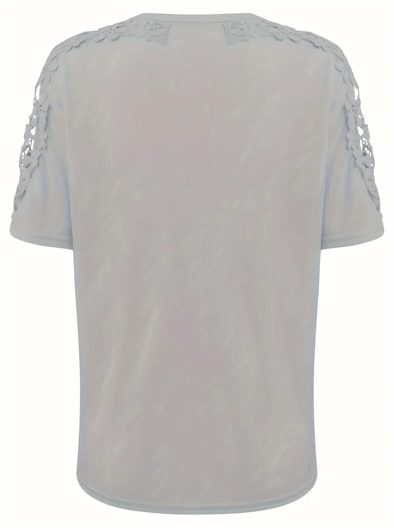 Addison | Elegantes Spitzen-Kurzarm-T-Shirt – Pastellfarben, Sommer, Damen