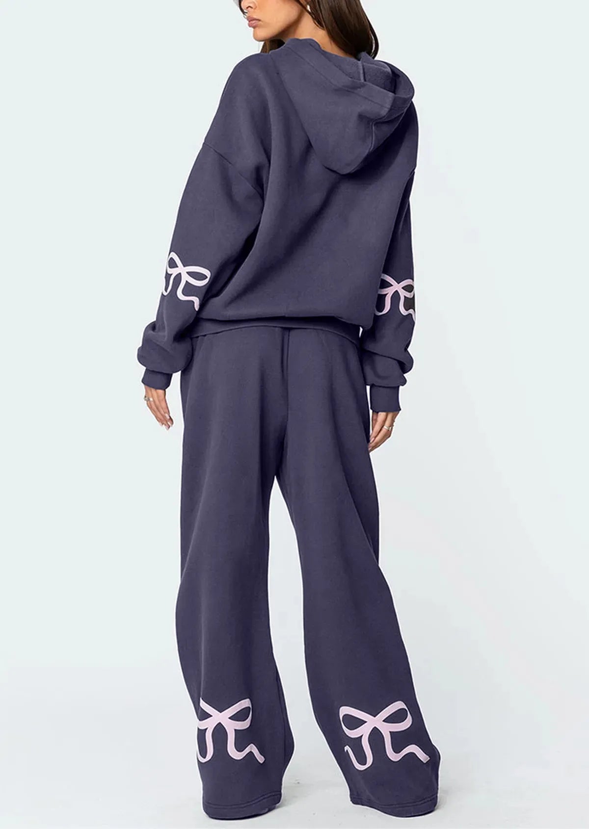 Mila | Hoodie Sweat Set mit Schleifendetail