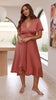 Marina | Sunny Daze Kleid - Gebackene Rose