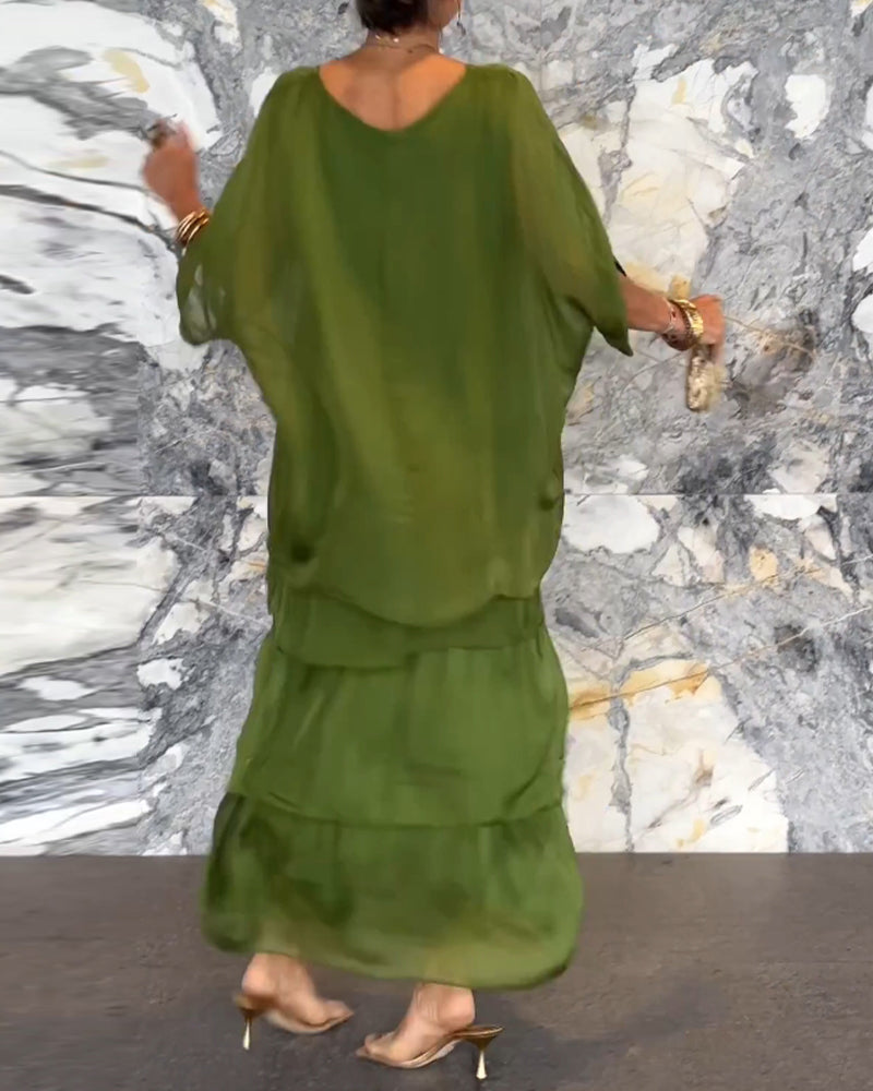 Megumi | Kleid im lockeren Kunststil