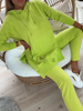 Amosa | Zweiteiliges Damen-Set in uni mit Kapuze und gefütterten Leggings