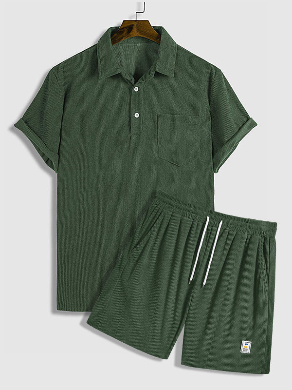 Troy | Cordhemd + Shorts Set