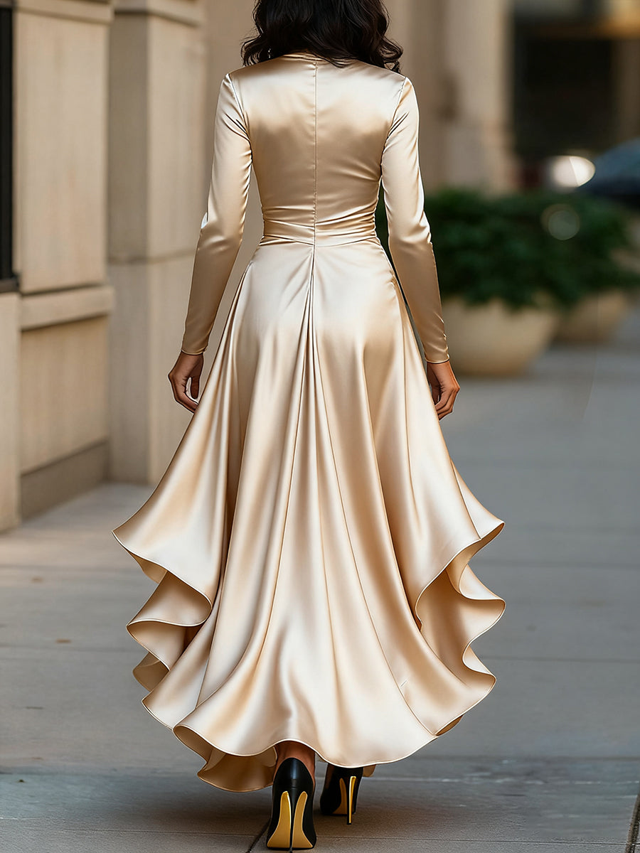 Mabel | Elegantes langes Kleid - Perfektes festliches Kleid für Herbst