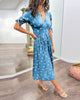 Millie | Kleid mit Punkten und tiefem V-Ausschnitt