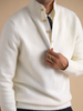 Milano Pullover mit halber Knopfleiste