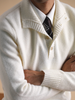Milano Pullover mit halber Knopfleiste