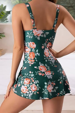 Lina | Eleganter Badeanzug mit Rock & vollem Coverage