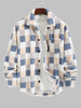 Derek | Flauschige karierte Jacke