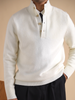 Milano Pullover mit halber Knopfleiste