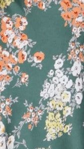 Marshall | Dreamers Midi-Kleid - Grüne Blumen