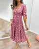 Millie | Kleid mit Punkten und tiefem V-Ausschnitt