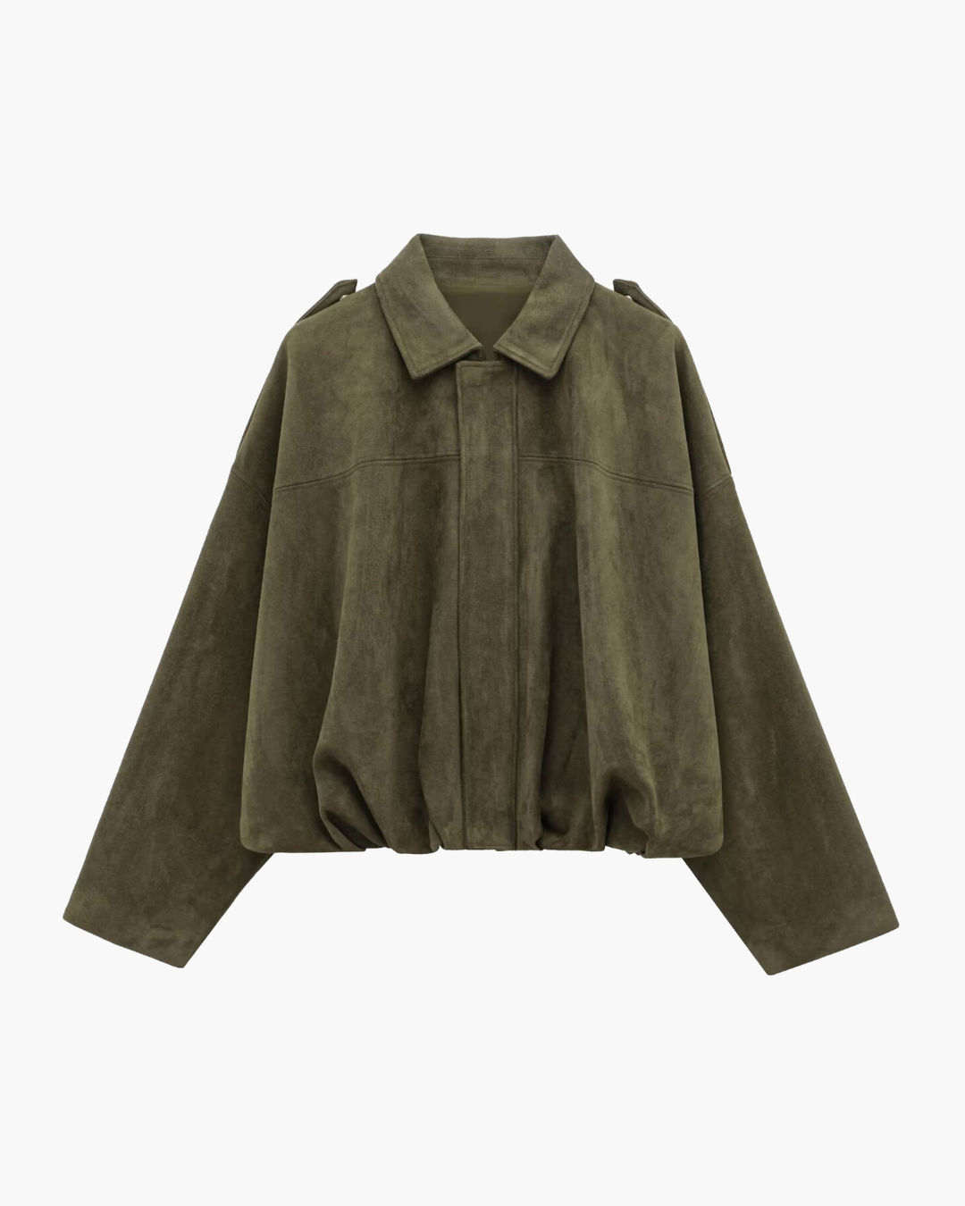 Heidi | Maven Wildleder Bomberjacke
