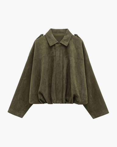 Heidi | Maven Wildleder Bomberjacke