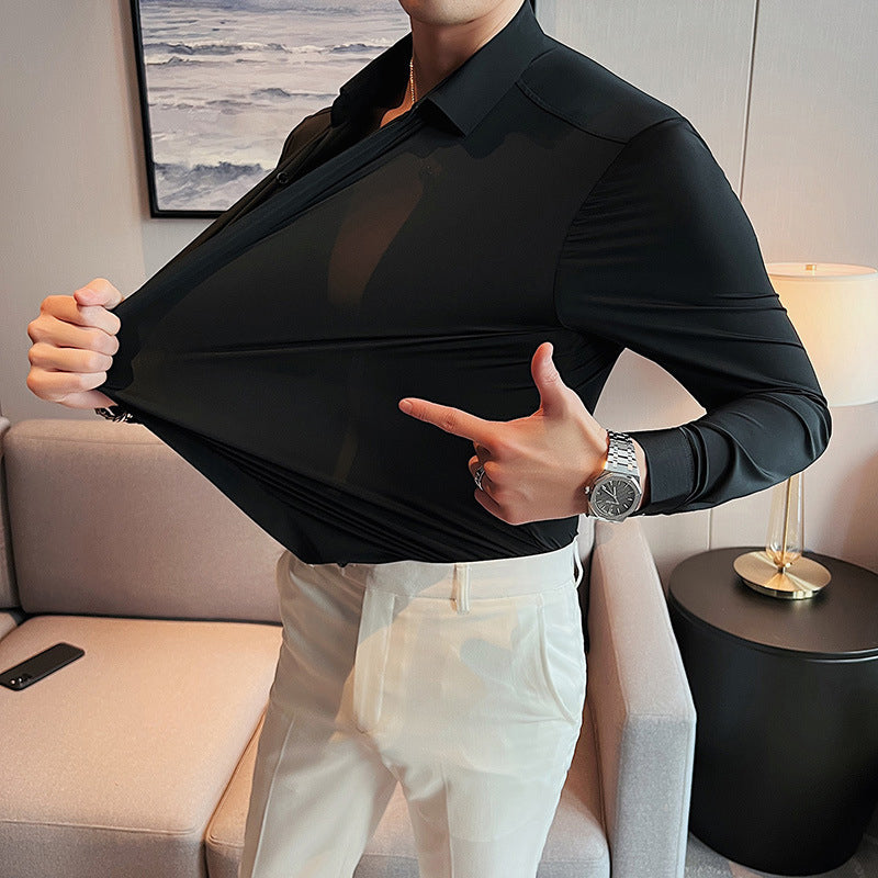 Devin | Knitterfreies Herrenhemd mit Knopfleiste