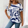 Cathy | Lässiges Abstract T-Shirt