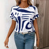 Cathy | Lässiges Abstract T-Shirt
