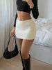 Acia | Casual A-Line Minirock – Schwarz oder Beige, Vielseitig für Streetwear und Alltag