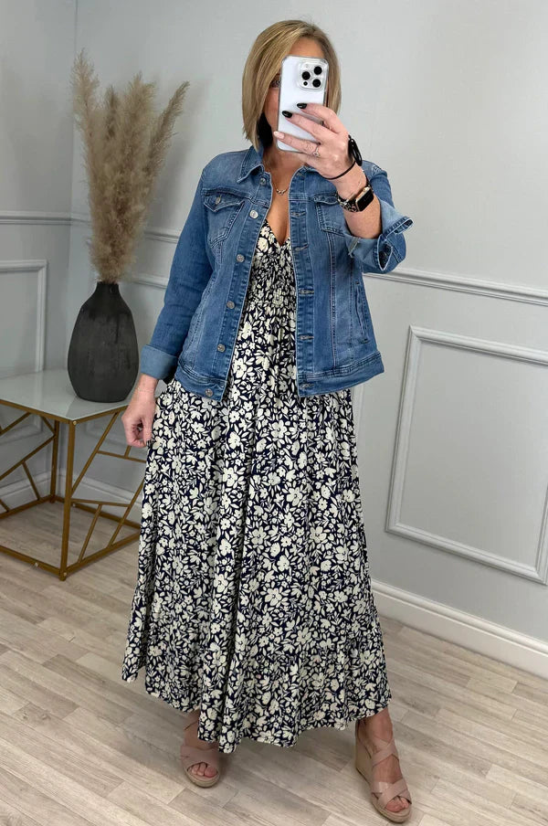 Ares | Faltenkleid mit Leopardenmuster