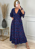 Ares | Faltenkleid mit Leopardenmuster