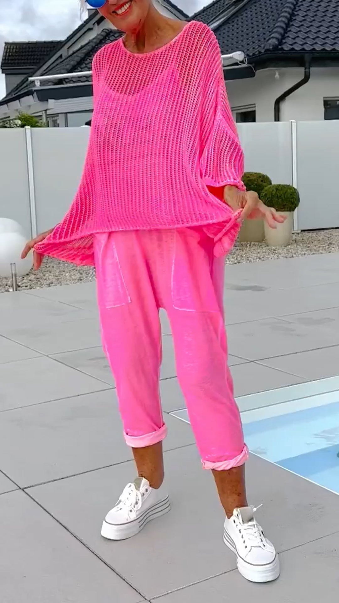 Tiffany | Stylischer Overall Damen - Trendiger Jumpsuit mit Buchstabendruck & lässigem Freizeitoverall