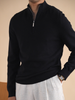 Halbreißverschluss-Strickpullover für Herren
