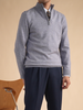 Halbreißverschluss-Strickpullover für Herren