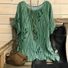 Zain | Vintage-Bluse Mit Blattdruck