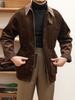 Britische Cordkragen-Jacke