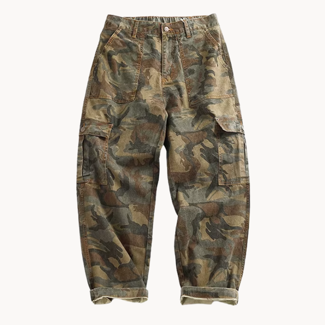 Izael | Camo Entspannte Cargo-Hose
