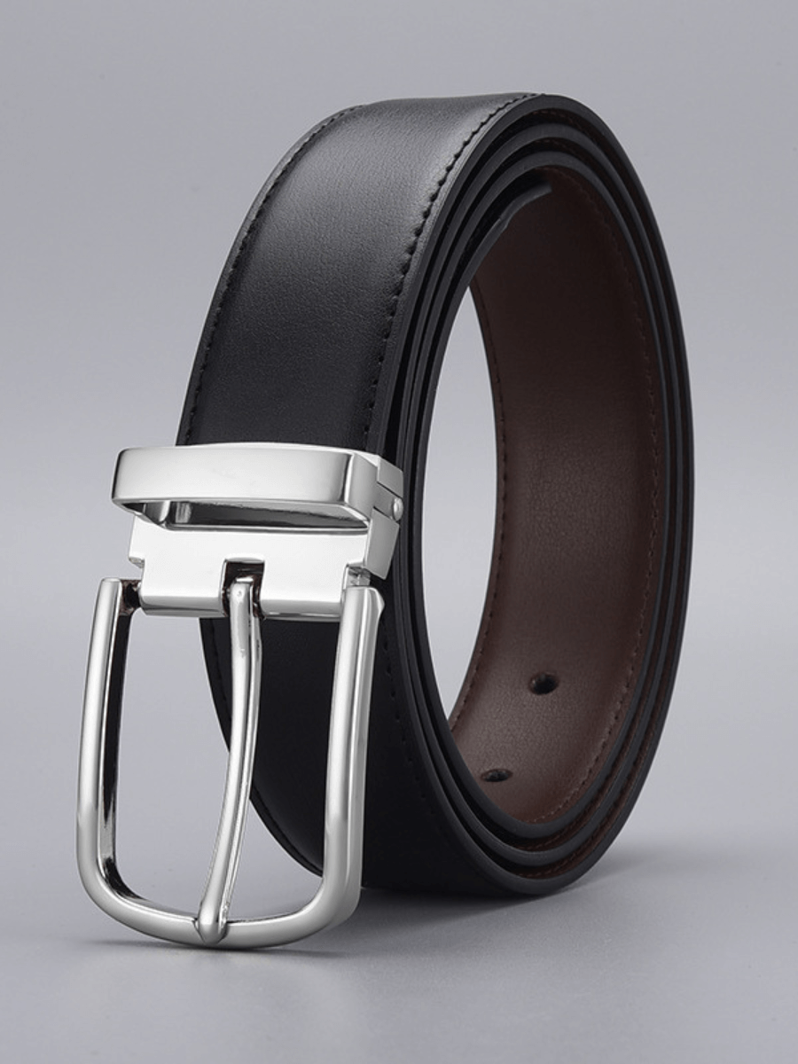 Echtleder-Gürtel mit Dornschließe