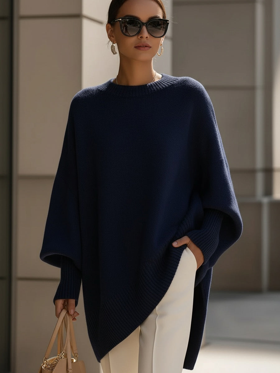 Ashlynn | Übergroßer Poncho-Pullover