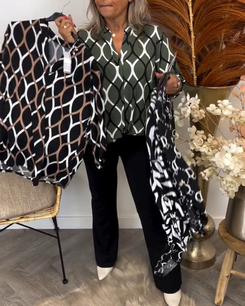 Rebekah | Bluse mit grafischem Druck