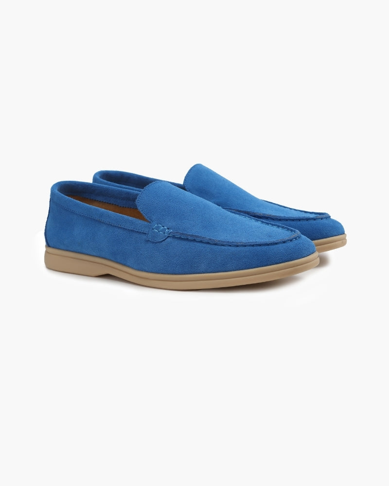 Madelynn | Old Money Premium Wildleder-Loafer in Marineblau