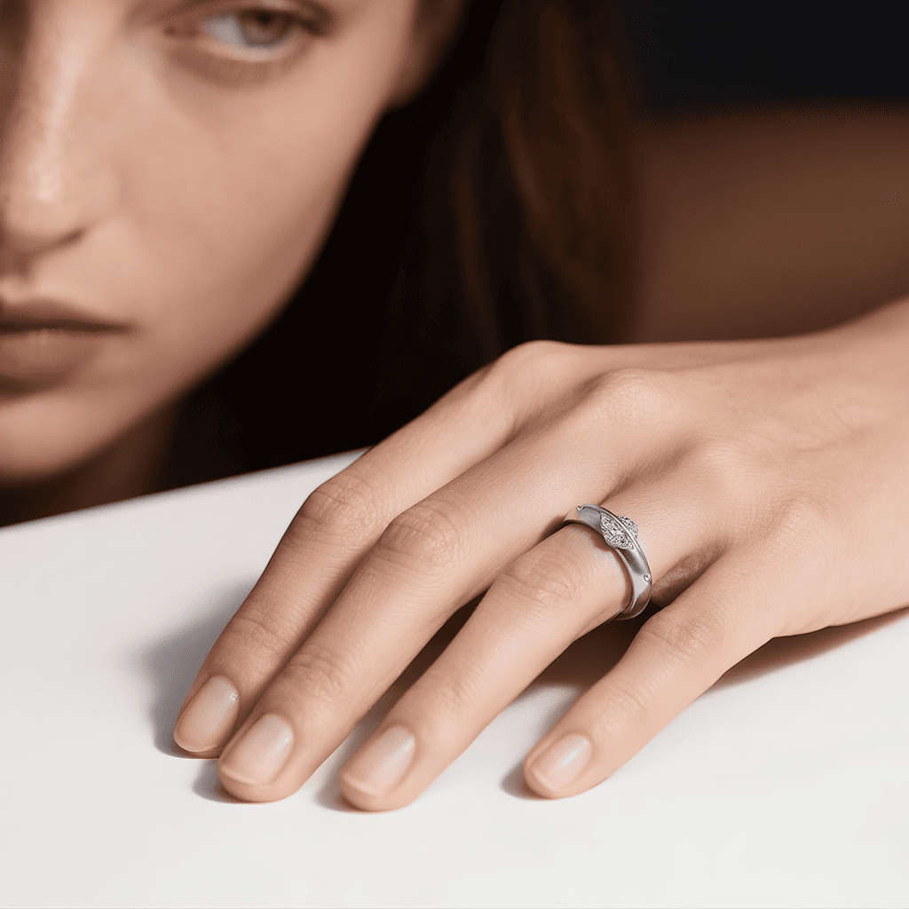 Journey | Sternförmiger drehbarer Diamantring aus S925 für Sie/Ihn