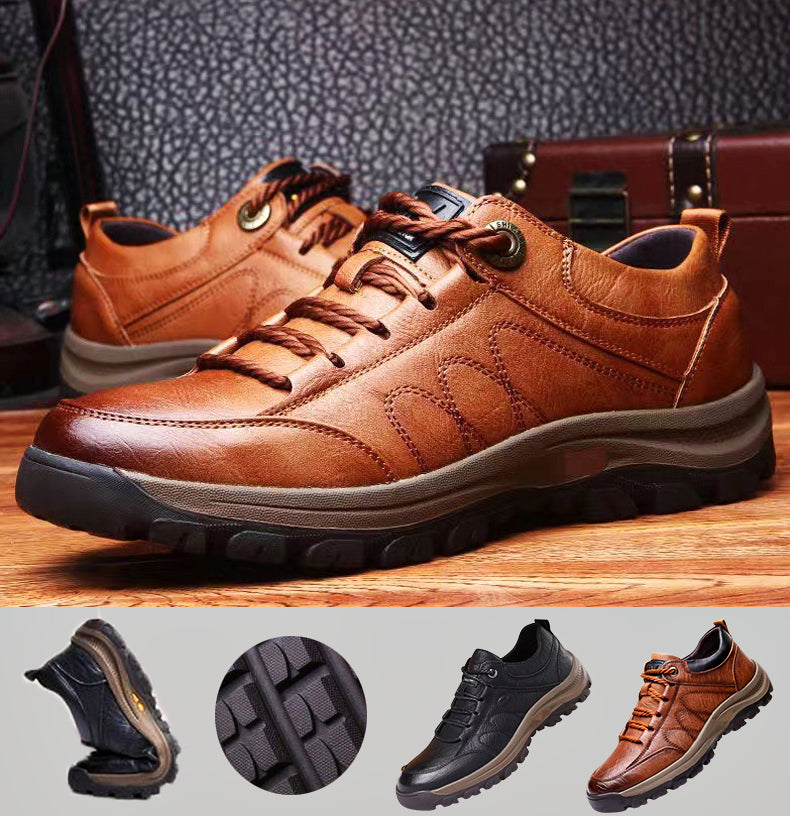 Rex | Herren-Casualschuhe aus Leder mit Handnaht