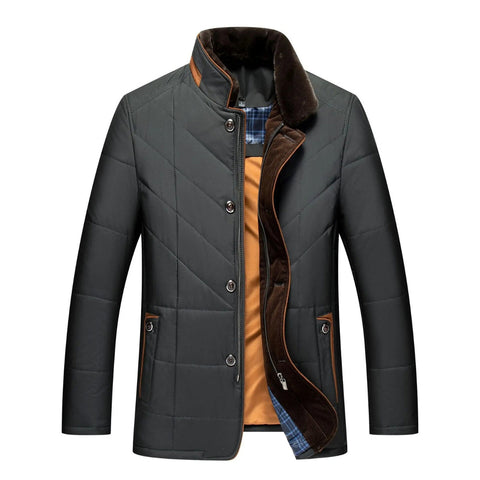Alden | Winter jacket vest with stand-up collar