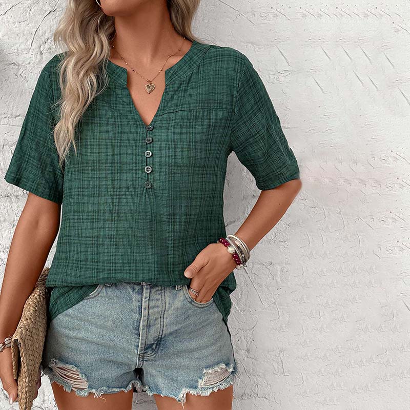 Zayden | Vintage-Karo-Bluse
